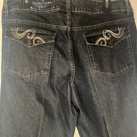 Faded Glory Full Figure Flap Pocket Jeans Women’s 14 Petite NWT - Picture 6 of 8